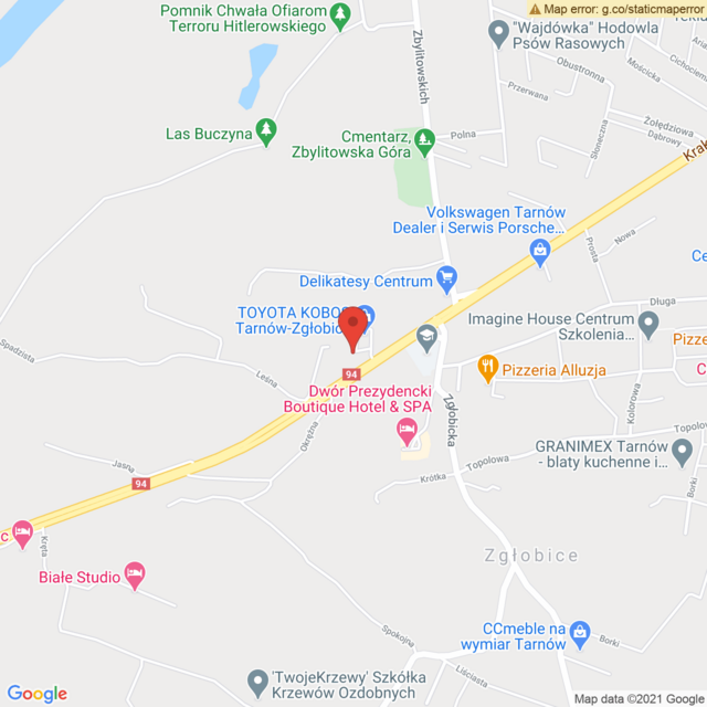 Lokalizacja Toyota Kobos Tarnów