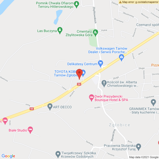 Lokalizacja Toyota Kobos Tarnów